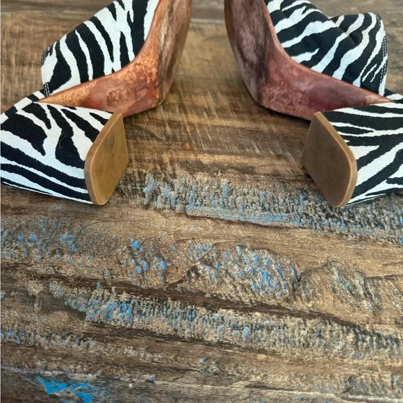 No. 6 Store Zebra Print Mules - Picture 2 of 4
